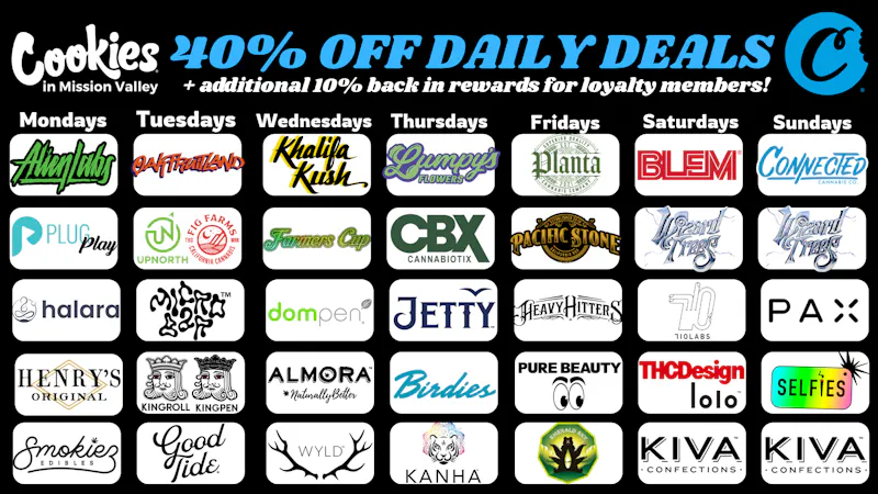 Cookies Mission Valley 40% OFF DAILY DEALS