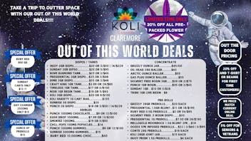 Koli Cannabis - West OUT OF THIS WORLD SAVINGS!!!!!