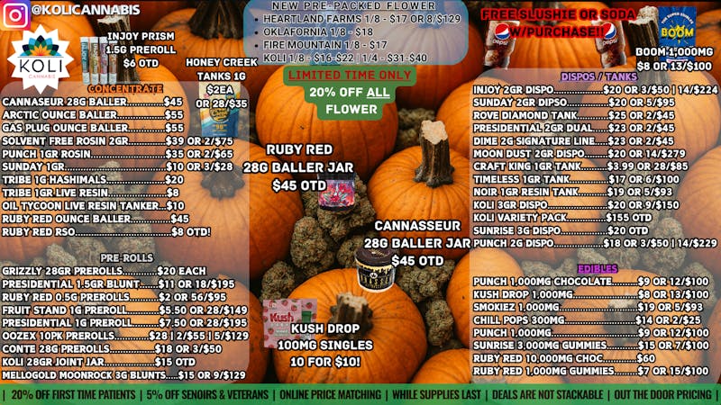 Koli Cannabis -Catoosa HAPPY FALL Y'ALL!