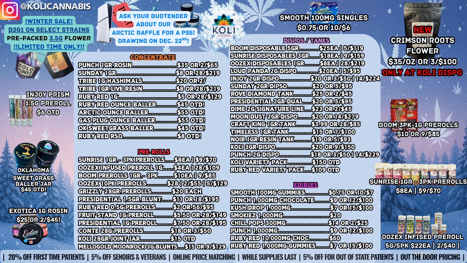 Koli Cannabis - Miami - Drive Thru WIN-TER WON-DERLAND!