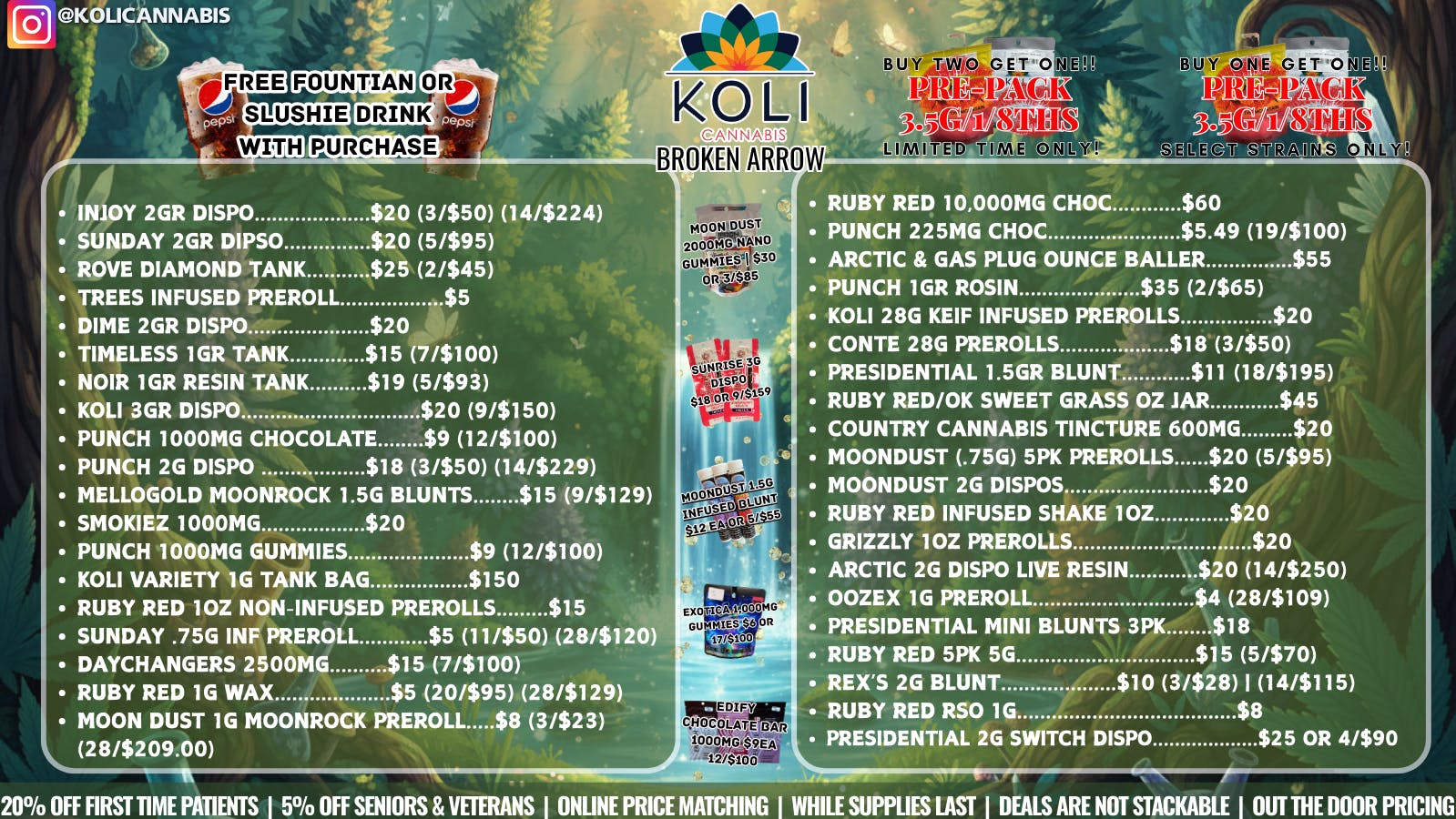 Koli Cannabis - Broken Arrow Soak up the Sun & the Savings!