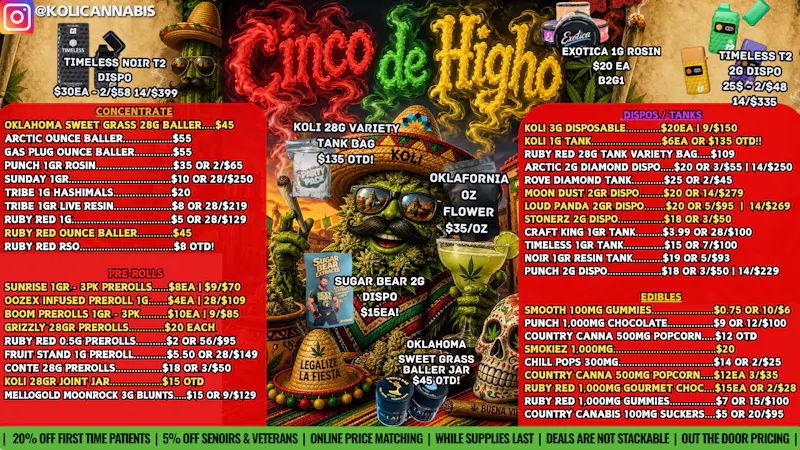 Koli Cannabis - Miami - Drive Thru Cinco De Higho!