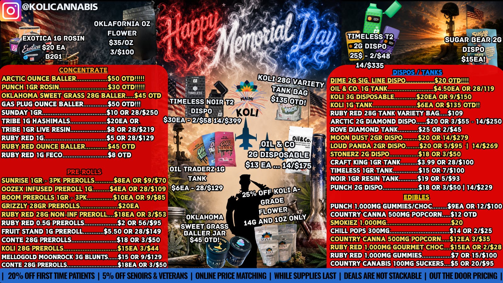 Koli Cannabis - Miami - Drive Thru Happy Memorial Weekend from Koli!