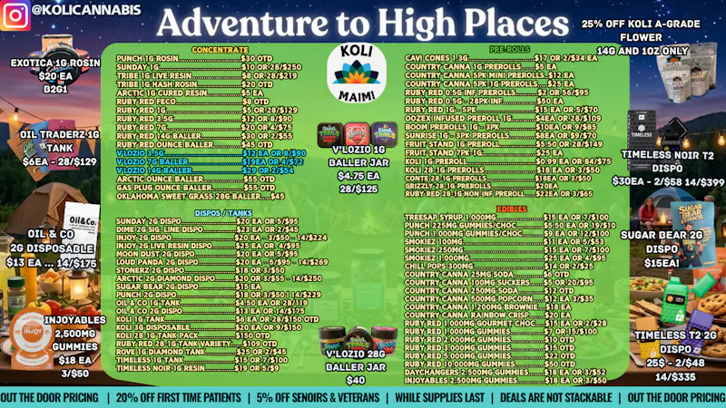 Koli Cannabis - Miami - Drive Thru HIGH ADVENTURES!