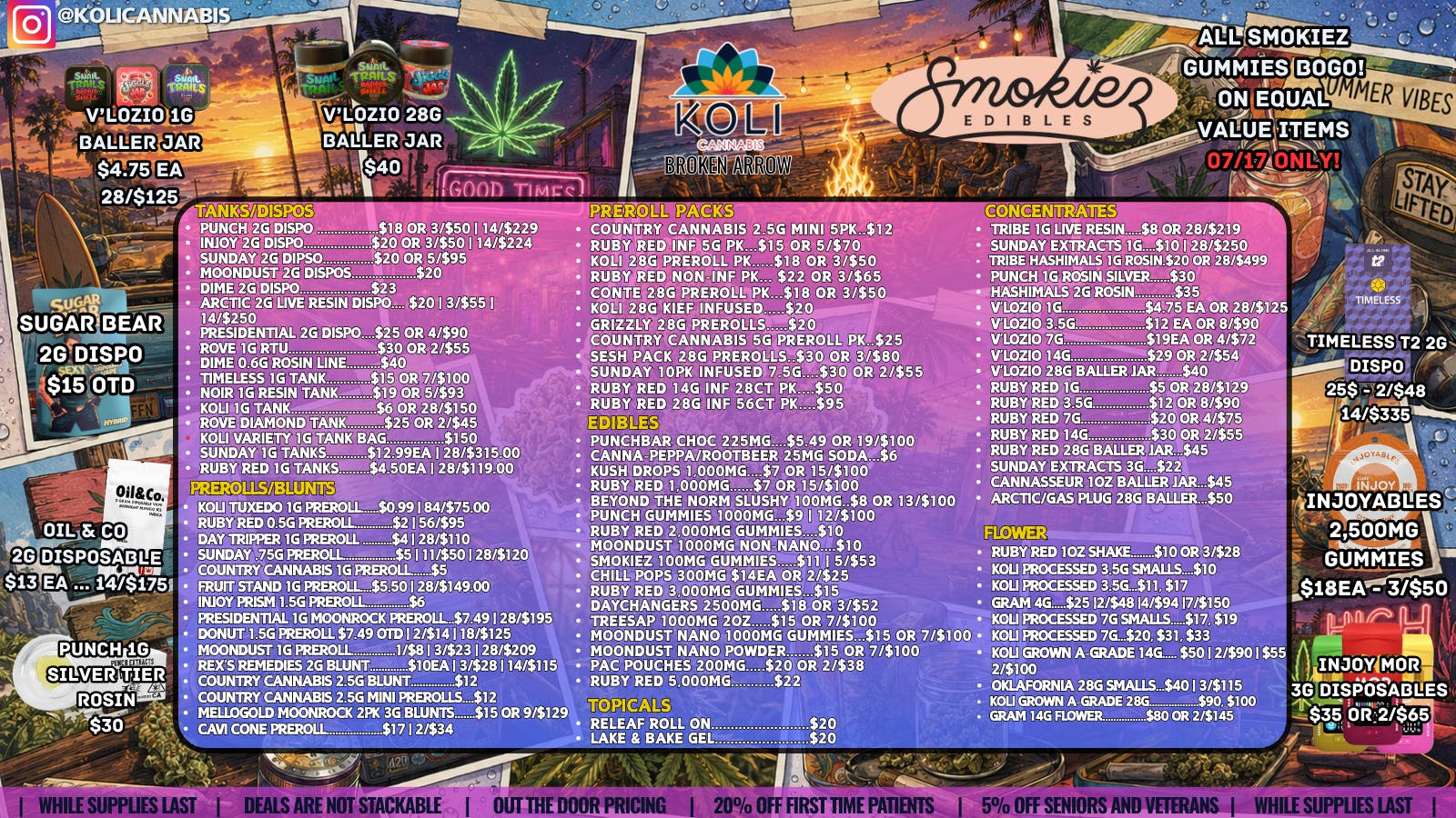 Koli Cannabis - Broken Arrow Float Away The Summer!!!