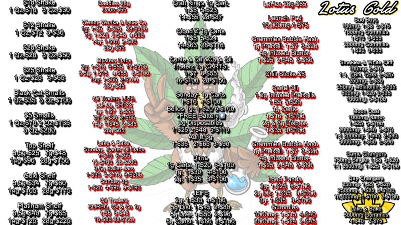 Lotus Gold - Enid - 24 Hours BADDIES DAB OZ-$55 / LOUD PANDA 2G DISPOS 5-$100