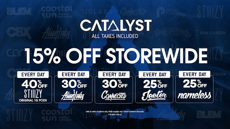 Catalyst Cannabis Dispensary Lynwood 15% Off Storewide