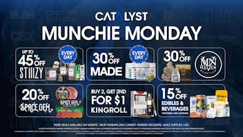 Catalyst Cannabis Dispensary Palm Desert Munchie Monday Deals