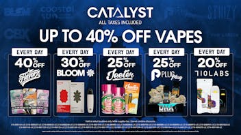 Catalyst Cannabis Dispensary Bellflower Up to 40% Off Vapes