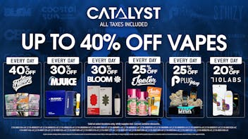 Catalyst Cannabis Dispensary Palm Desert Up to 40% Off Vapes