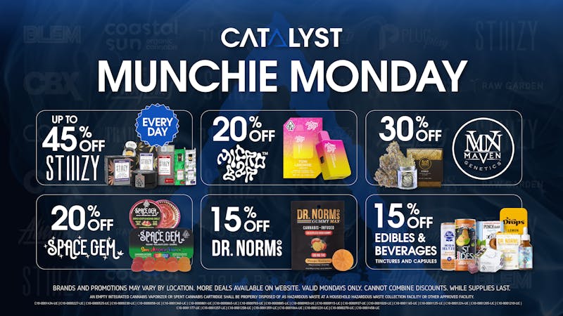 Catalyst Cannabis Dispensary San Diego (NOW OPEN) Munchie Monday Deals
