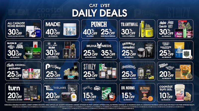 Catalyst Cannabis Dispensary San Diego (NOW OPEN) Up To 40% Off Daily Deals