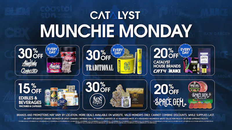 Catalyst Cannabis Dispensary Long Beach Retro Row Monday Deals