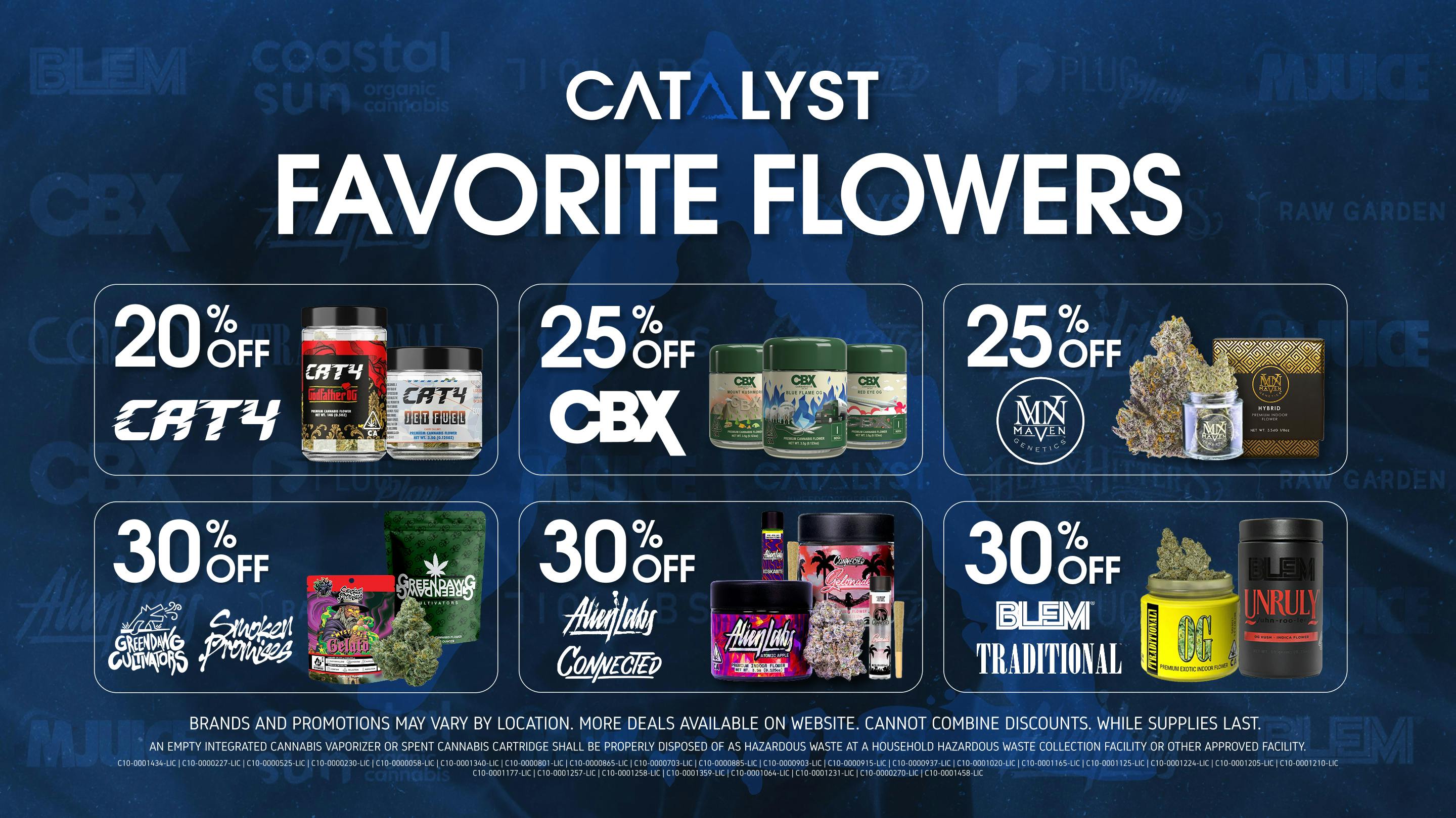 Catalyst Cannabis Dispensary Pomona Favorite Flowers