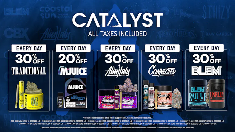 Catalyst Cannabis Dispensary Hawthorne Featured Deals