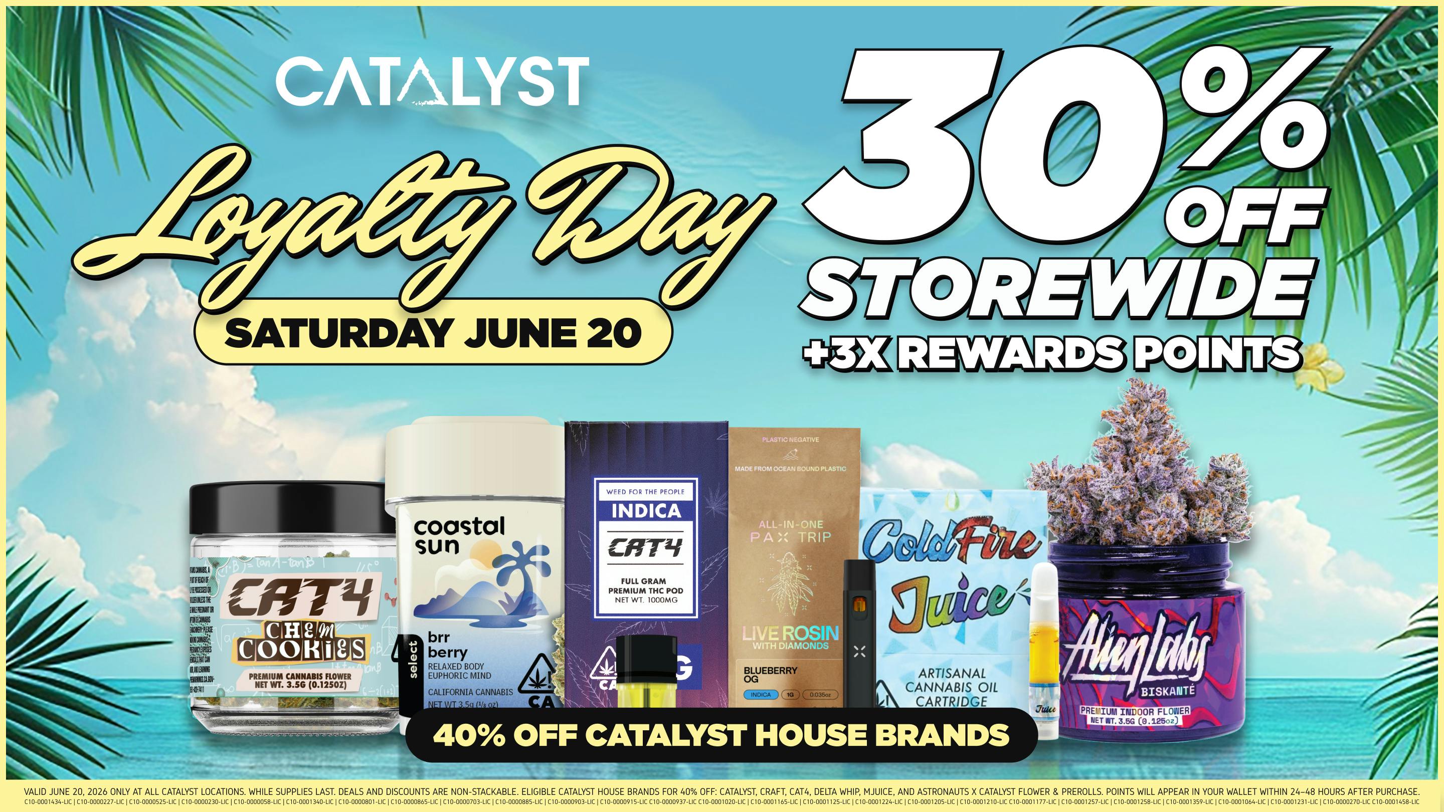 Catalyst Cannabis Dispensary Palm Desert Loyalty Day 30% Off Stirewude