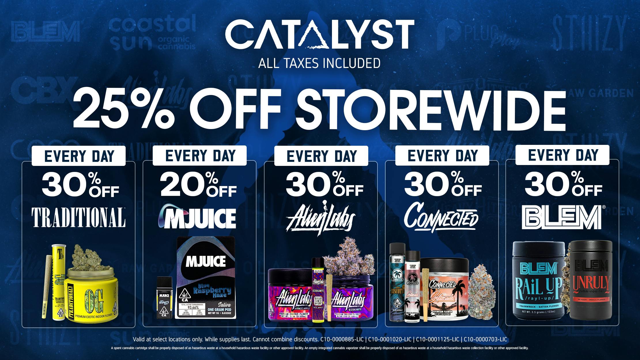 Catalyst Cannabis Dispensary Moreno Valley 25% Off Storewide