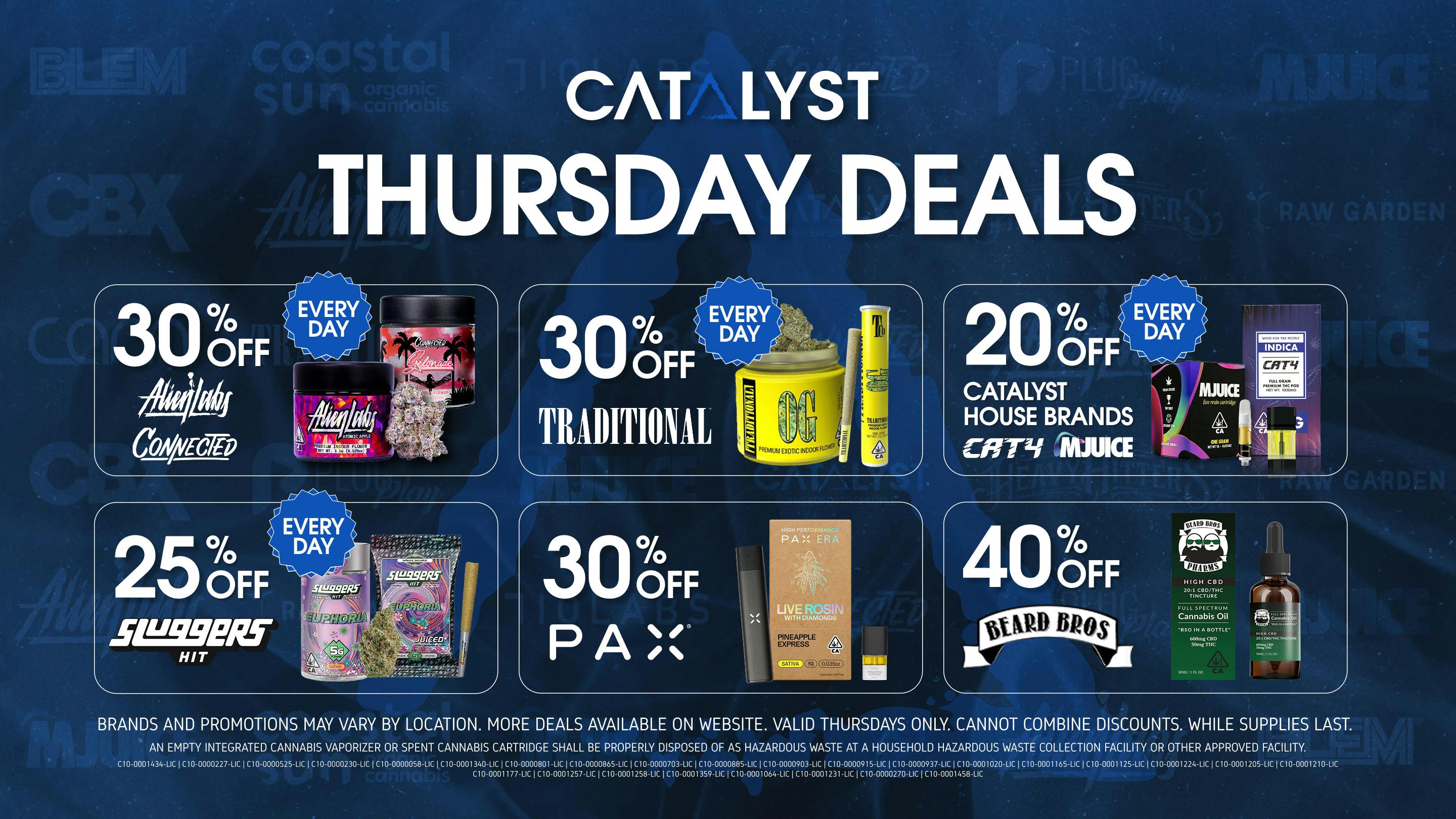 Catalyst Cannabis Dispensary Downtown Long Beach (DTLB) Thursday Deals