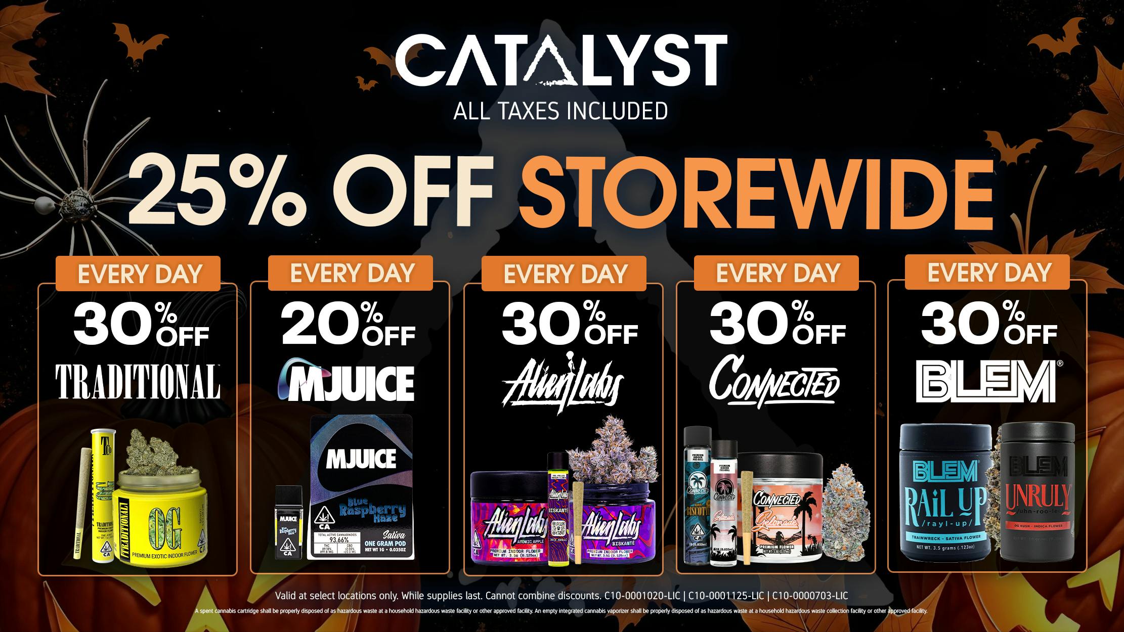 Catalyst Cannabis Dispensary Moreno Valley 25% Off Storewide