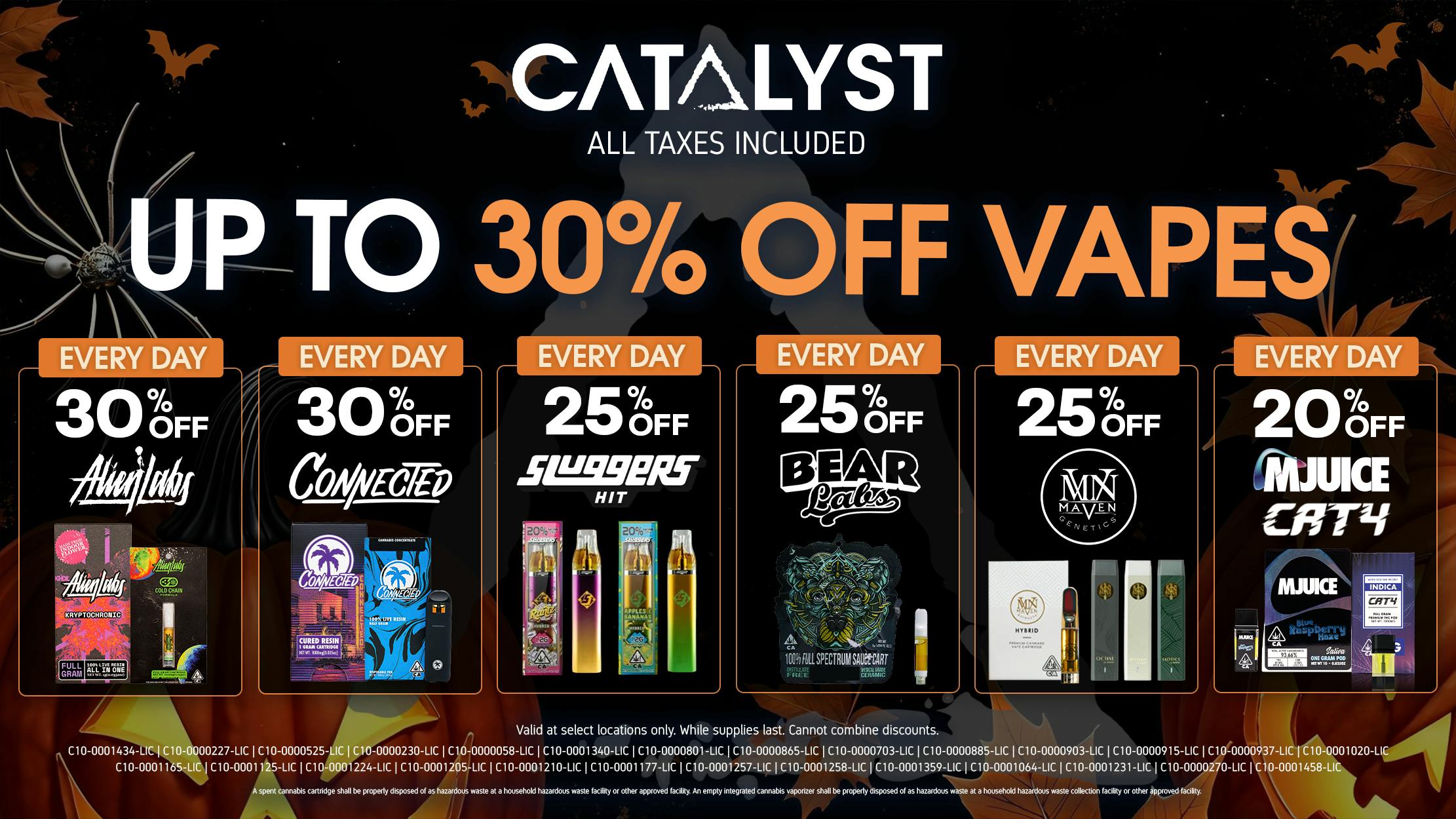 Catalyst Cannabis Dispensary Marina Up To 30% Off Vapes