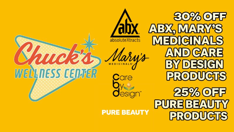 Chuck's Wellness Center - Taxes Included in Prices! WOW WEDNESDAY! 30% OFF AND 25%
