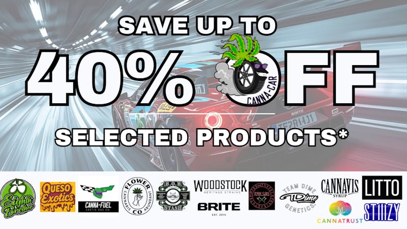 Canna-Car 40% OFF Selected Products Only