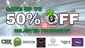 Canna-Car 50% off selected items today!!