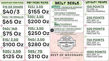 Okie OG Cannabis DAILY DEALS-BOGO 3.5 FLOWER OR 20% OFF 1ST TIME IN