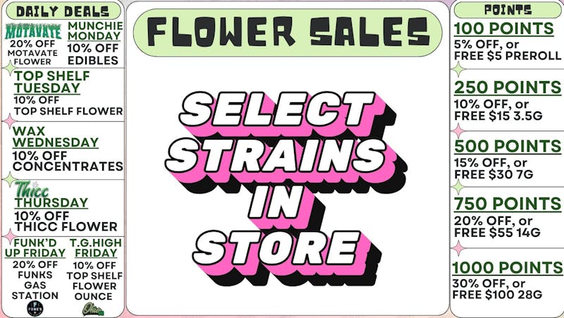 Okie OG Cannabis DAILY DEALS-BOGO 3.5 FLOWER OR 20% OFF 1ST TIME IN