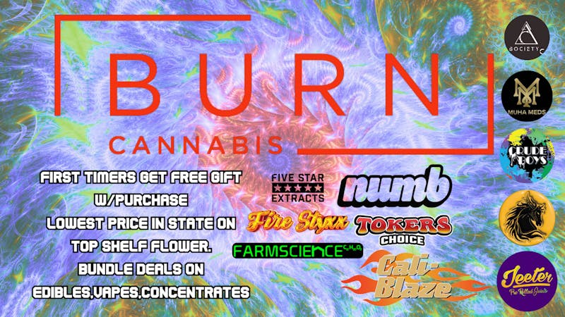 Burn Cannabis Retail - Warren Like Strong Flower? 10 Strains Over 30% THC