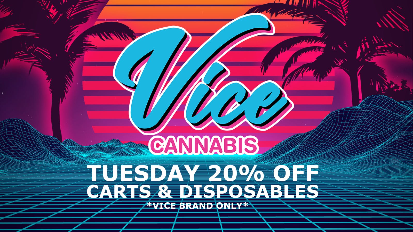 Vice Cannabis Dispensary - Forest Ave. 20% off Carts & Disposables!