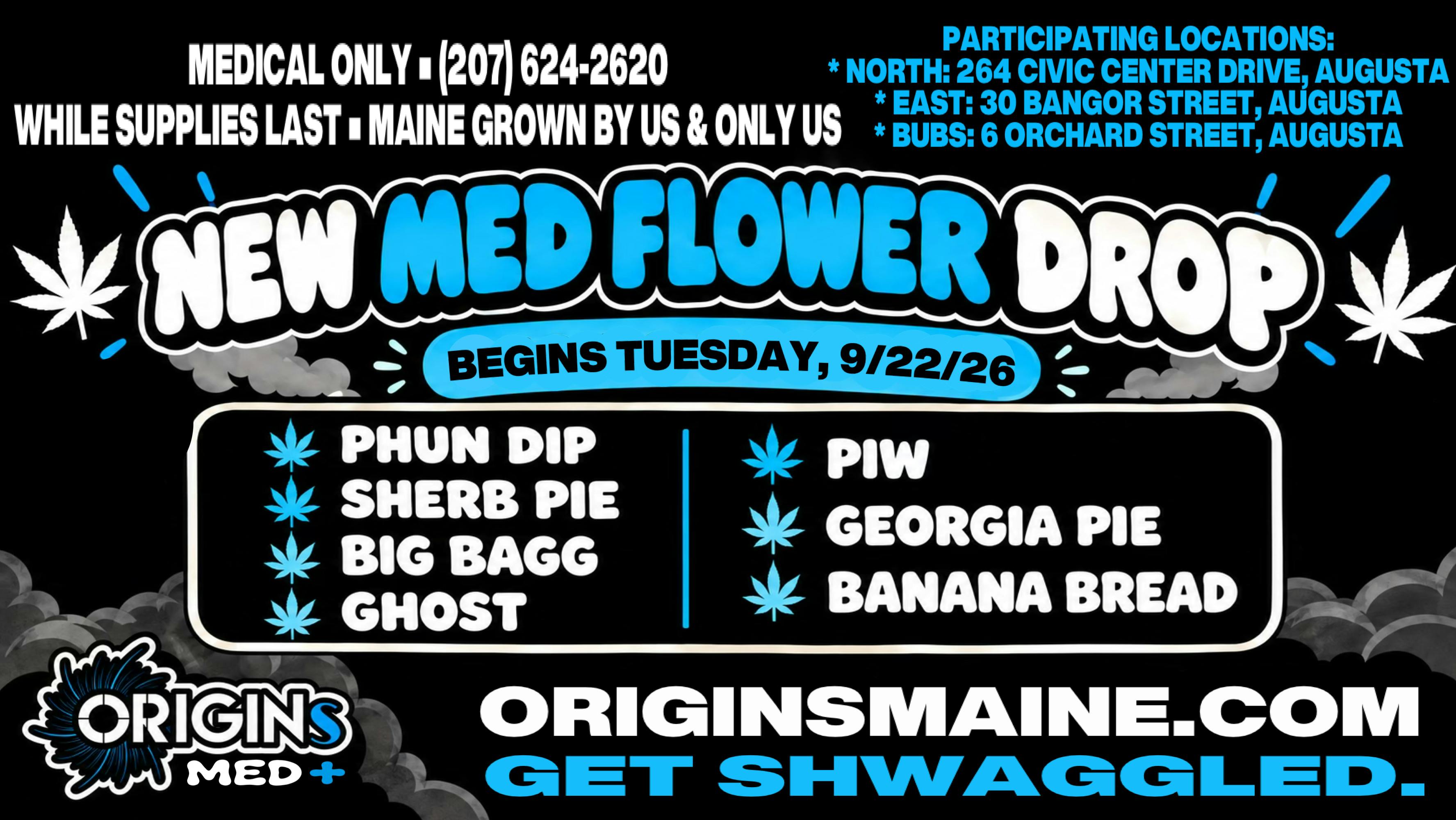 ORIGINs EAST - Medical ALL NEW 1 OZ. SHWAGGLE FLOWER BAGS!