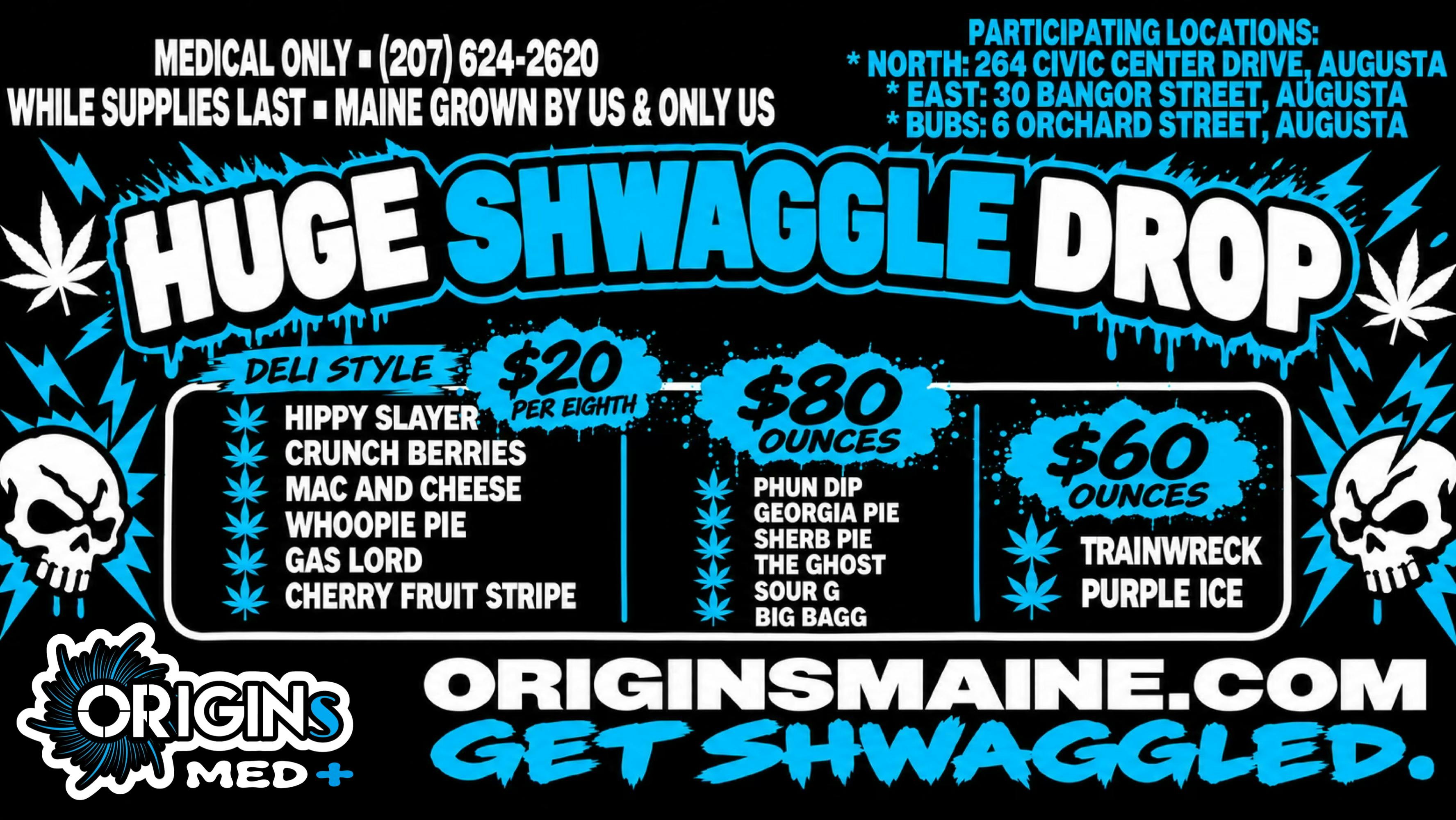 ORIGINs NORTH - Medical HUGE SHWAGGLE FLOWER DROP - BEGINS 10/14/26!