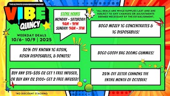 Vibe - Quincy Weekday Dealz! 10/6-10/9