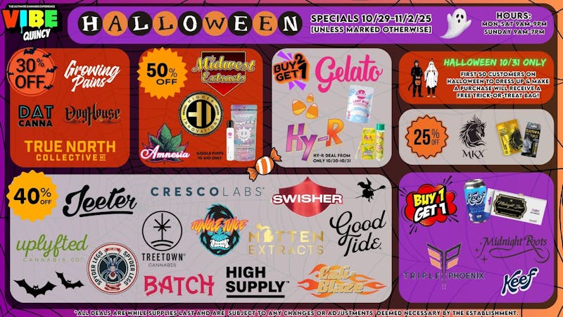 Vibe - Quincy HALLOWEEN DEALS 10/29-11/2/25