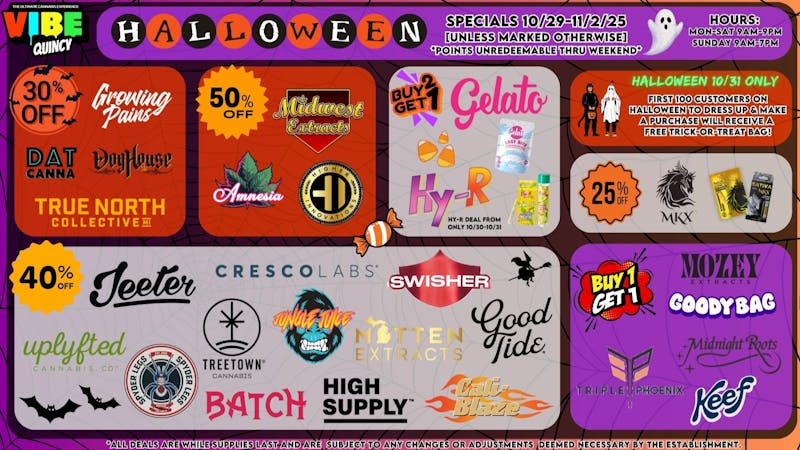 Vibe - Quincy HALLOWEEN DEALS 10/29-11/2/25