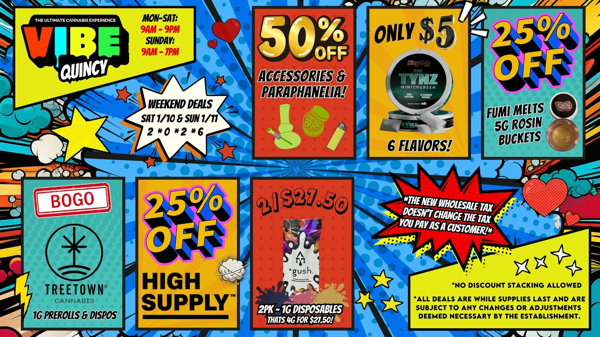 Vibe - Quincy Weekend Deals @ Vibe Quincy!