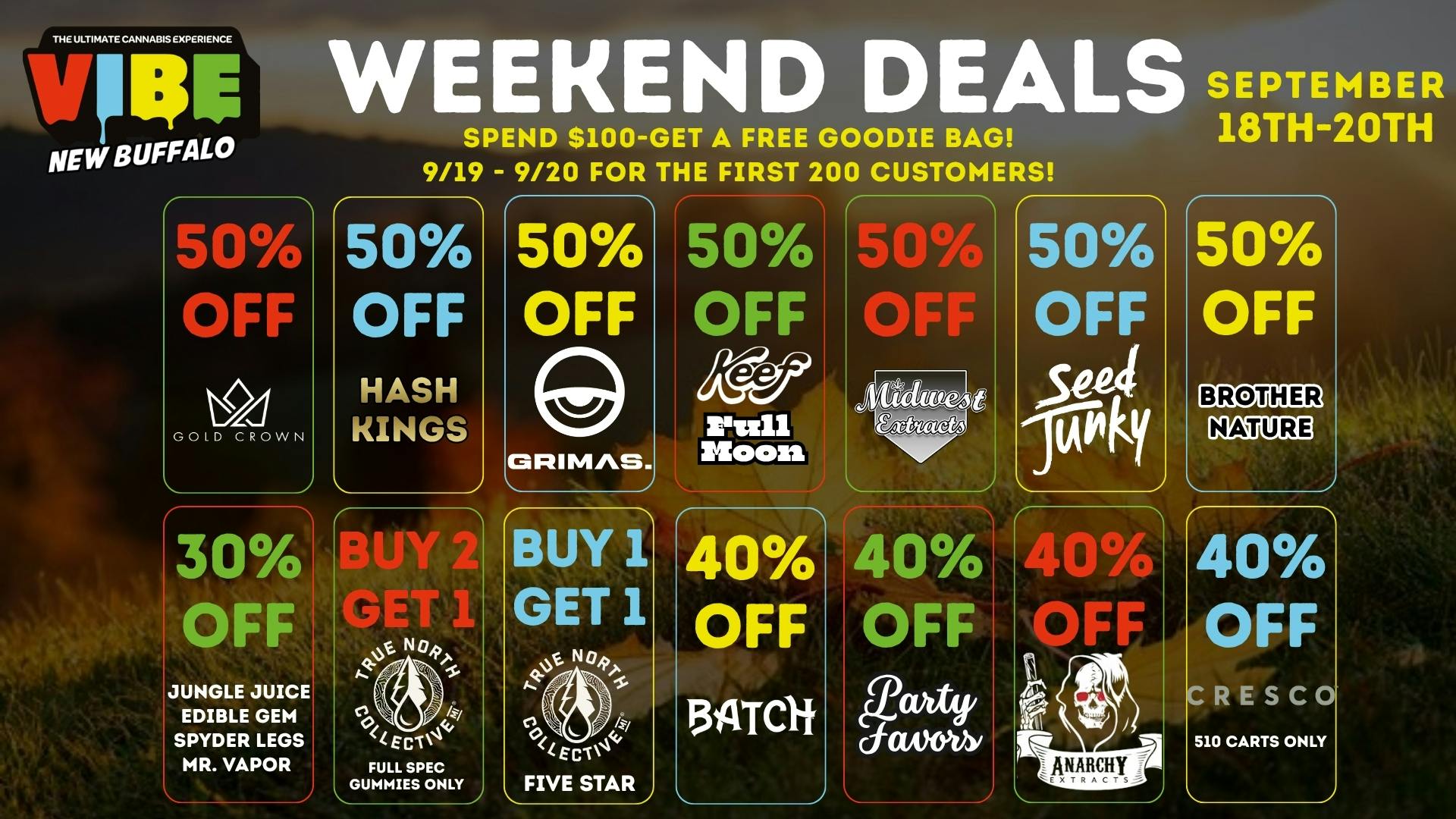 Vibe New Buffalo Weekend Deals!!