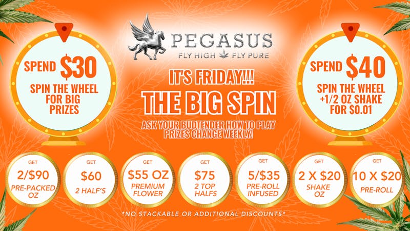 Pegasus “Fly High Fly Pure” THE BIG SPIN !!!