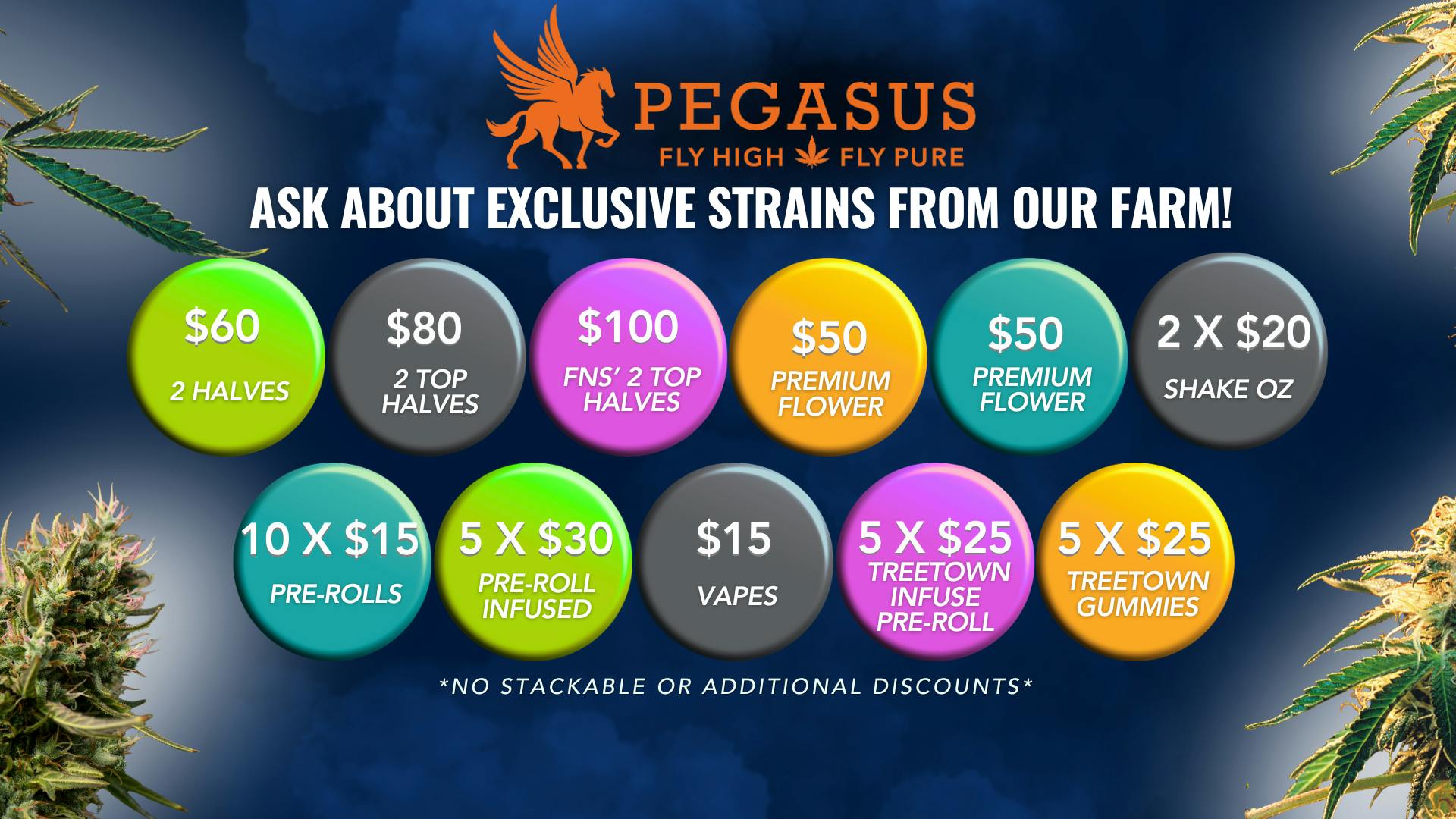 Pegasus “Fly High Fly Pure” FLY HIGH, SAVE BIG!