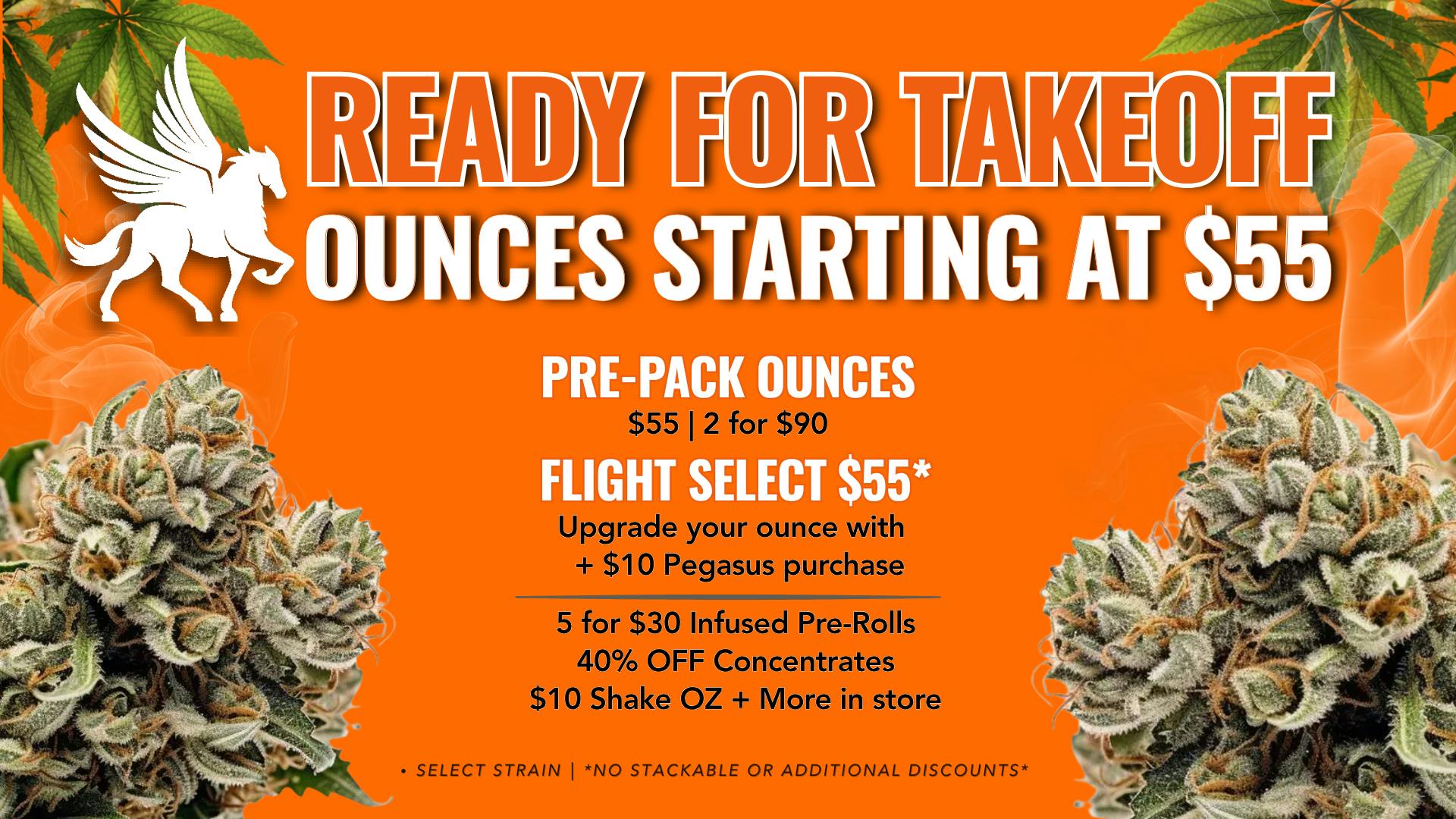 Pegasus “Fly High Fly Pure” $55 Takeoff Continues