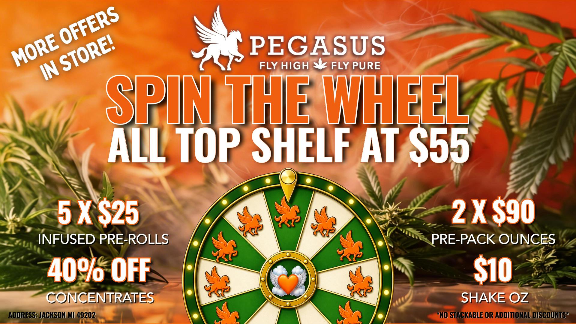 Pegasus “Fly High Fly Pure” Spin the wheel Friday! | OZ $55 🧡🪽💨🍃