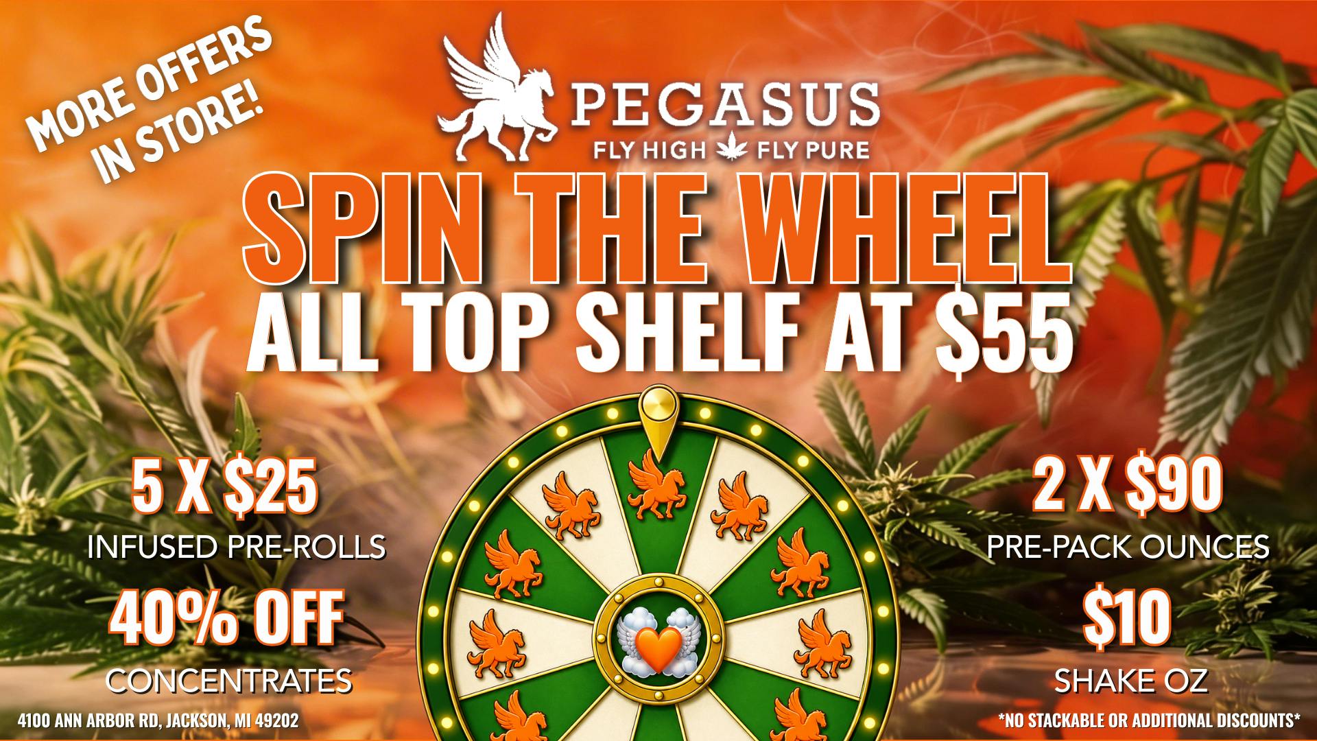 Pegasus “Fly High Fly Pure” Spin the wheel Friday! | OZ $55 🧡🪽💨🍃