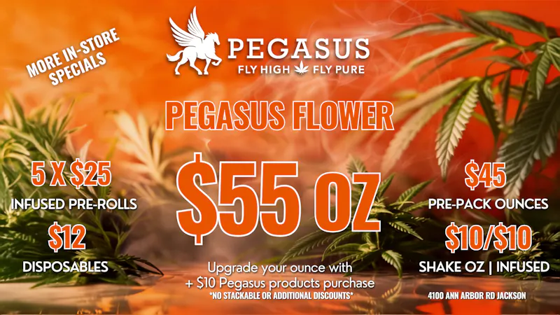 Pegasus “Fly High Fly Pure” Award Winning Indoor Flower | Oz for $55.00!