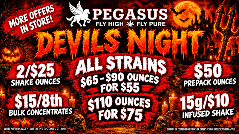 Pegasus “Fly High Fly Pure” Night Before Halloween at Pegasus