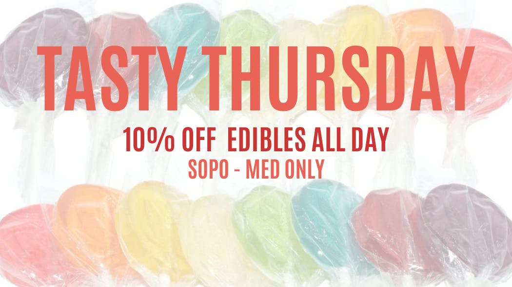Beach Boys Cannabis Company - SoPo Tasty Thursday - 10% Off Edibles