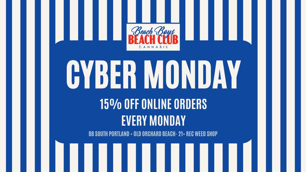 Beach Boys Cannabis Company - OOB Cyber Monday: Save 15% on online orders