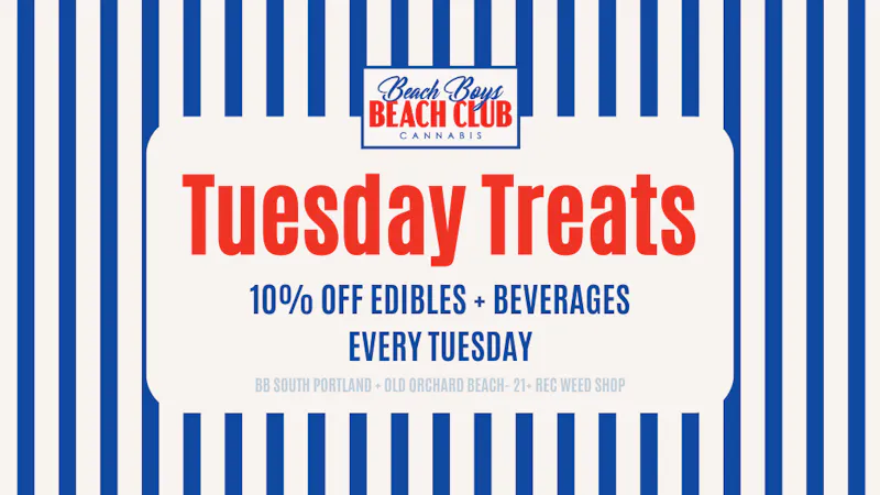 Beach Boys Cannabis Company - OOB Tuesday Treats: Save 10% on Edibles & Beverages