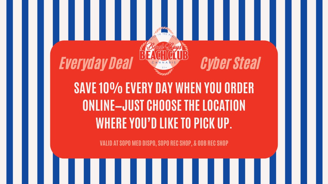 Beach Boys Cannabis Company - OOB Everyday Deal/Cyber Steal