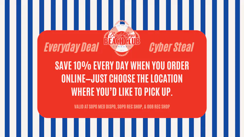 Beach Boys Cannabis Company - OOB Everyday Deal/Cyber Steal